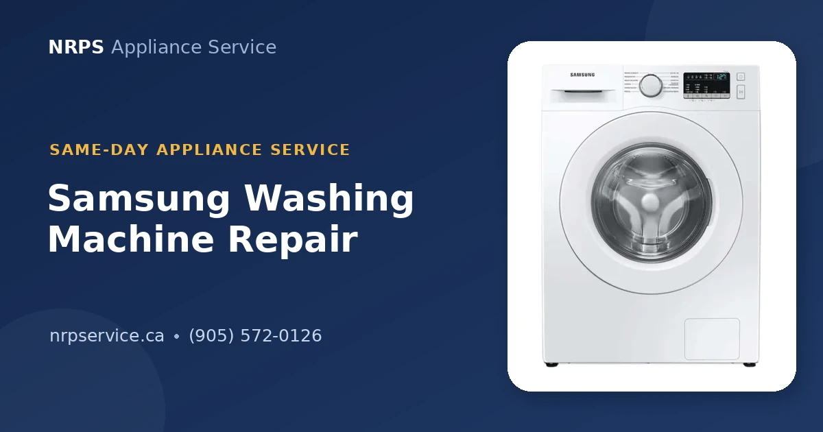 Samsung washing machine repair in Hamilton — NRPS Appliance repair service