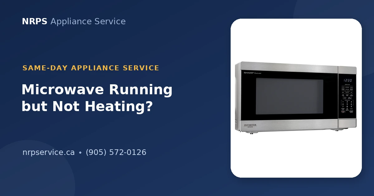 Microwave running with the light on and food still cold inside